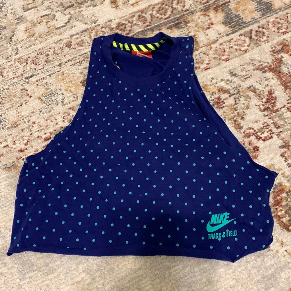 Nike polka dot crop top in size small